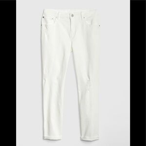 NWT Gap Mid Rise Distressed Girlfriend Jeans Sz 25